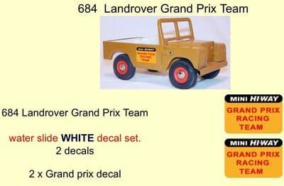684 Tri-ang Landrover Grand Prix Team