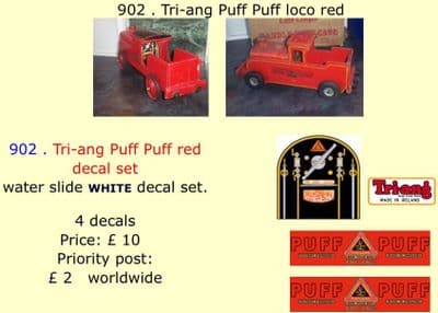 902 . Tri-ang Puff Puff loco red