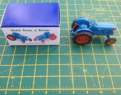 A Britains Fordson Tractor Fordson Major DDN "  Rubber  Wheels "  Blue copy model "