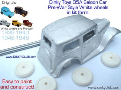 A DINKY TOYS PPCOPY MODEL 35A PRE-WAR SALOON CAR [ IN KIT FORM ]