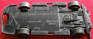 BURAGO - Original - 1:43 Ferrari Testa Rossa Chassis Baseplate and Wheels