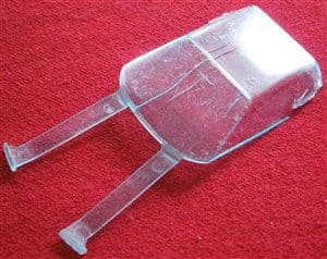 BURAGO - Original - 1:43 Ferrari Testa Rossa Window Screen * Damaged Part