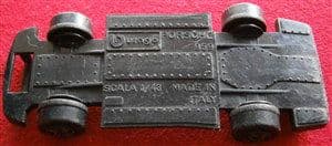 BURAGO - Original - 1:43 Porsche 959 Chassis Baseplate and Wheels