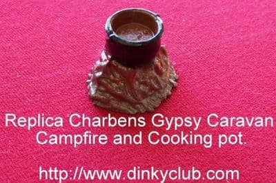 CHARBENS REPLICA GYPSY CARAVAN (The Caravans - The Campfire Cooking Pot -Painted - Price Each)