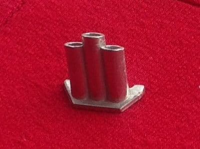 CORGI TOYS 267 - Reproduction - Batmobile Missile Tubes (  in Polished Metal ) Price is for each