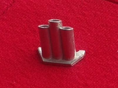 CORGI TOYS 267 - Reproduction - Batmobile Missile Tubes (  in Polished Metal ) Price is for each