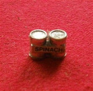 CORGI TOYS 802 - Original - Paddle - Wagon plastic Spinach tins  [ Each ]