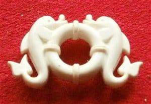 CORGI TOYS 802 - Original - Paddle - Wagon White plastic life belt from rear