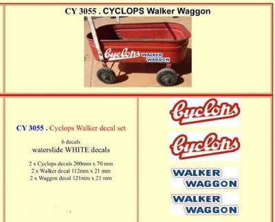 CY3055 Cyclops Walker decal set