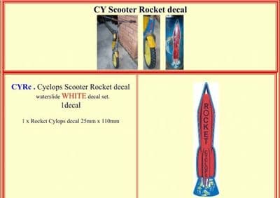 CYRC Cyclops Scooter Rocket decal