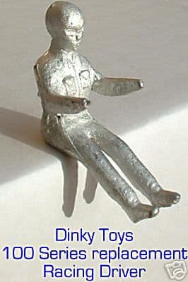 Dinky Toys 100 Series Racing Driver ( Unpainted ) Healey,MG,TR,SUNBEAM,ASTON,JAG D,MERC,VANWALL,etc