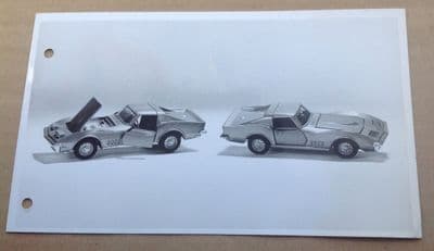 Dinky Toys Liverpool original Press Photograph and 1 page letter 18/12/1969 introducing Dinky 221 Corvette Stingray