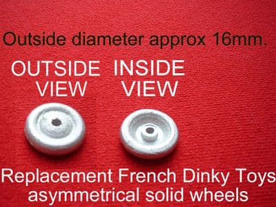 French Dinky Toys 23c Mercedes racing car (large open racing car) 16mm Diameter solid wheels (Each)