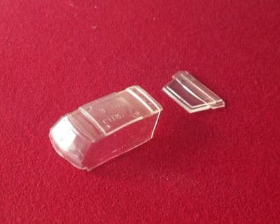 French Dinky Toys 557 Citroen AMI 6 clear plastic window unit (2 parts)