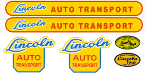 Ln01 Lincoln Auto Transport decal set