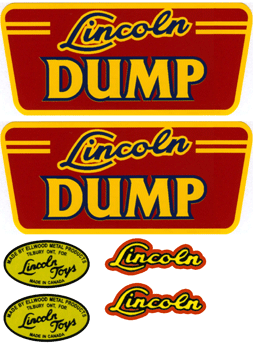 Ln02  Lincoln Dump truck decal set