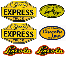 Ln05 Lincoln Express truck decal set (Yellow)
