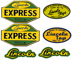 Ln06 Lincoln Express truck decal set (Green)