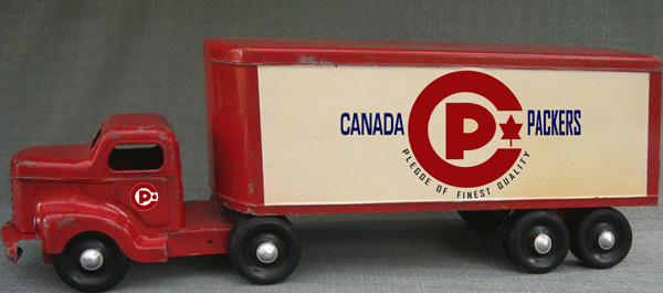 M05  MINNITOYS CANADA PACKERS DECAL SET