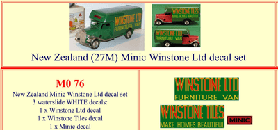 M076 Tri-ang ( Triang ) Minic New Zealand 27M 