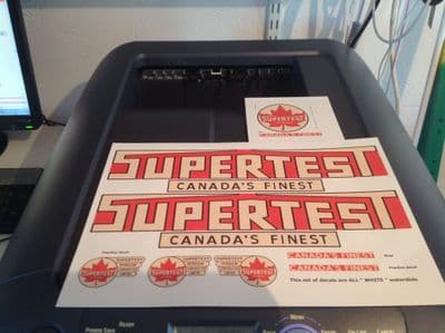 M115 A   MINNITOYS SUPERTEST DECAL SET