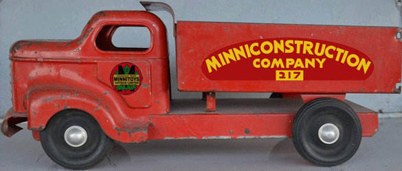 M253   MINNITOYS Minnicontruction company DECAL SET