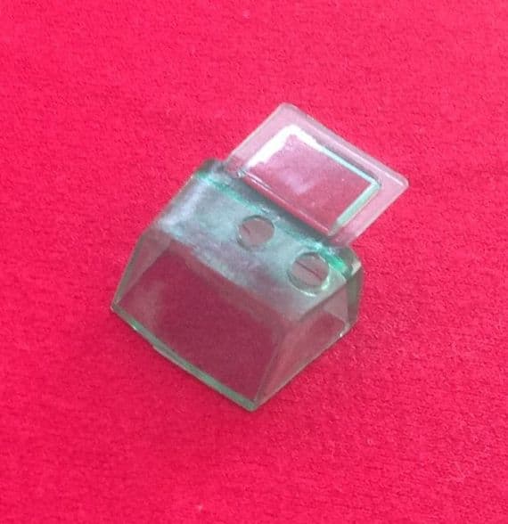 MATCHBOX 1-75 SERIES TOY PARTS 62B TV VAN GREEN TINTED PLASTIC WINDOW UNIT
