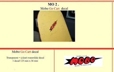 MO2 Mobo Go Cart ( Go Kart ) decal
