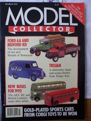 ORIGINAL MODEL COLLECTOR MAGAZINE March 1992