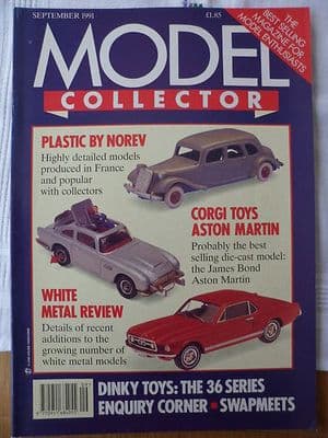 ORIGINAL MODEL COLLECTOR MAGAZINE September 1991