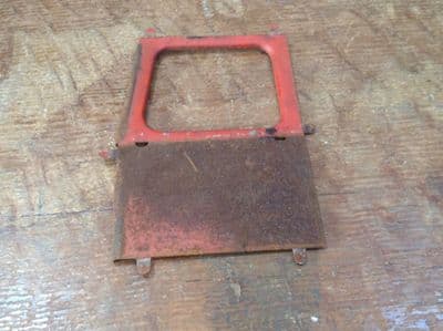 Original Tri-ang / Triang Large pressed steel Double decker Drivers Left hand side panel Red [ price is per panel ]