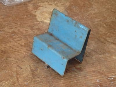 Original Tri-ang / Triang Large pressed steel Double decker lower and upper deck forward facing bench seats Blue [ price is per bench seat ]