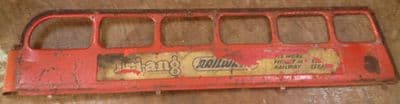 Original Tri-ang / Triang Large pressed steel Double decker Top Right hand side panel Red [ price is per panel ]
