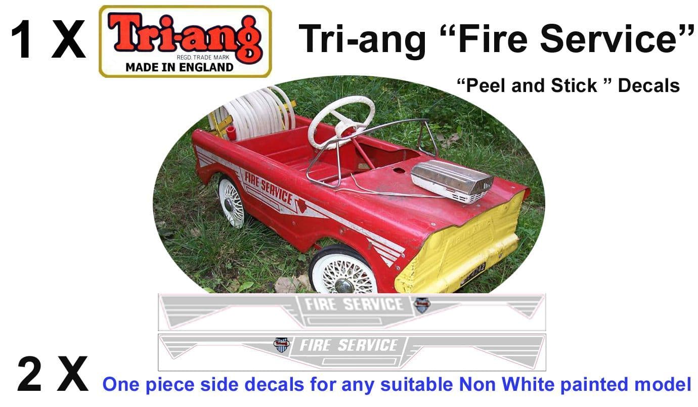Set decals " Peel & stick " Side & Rear decals for Triang Triang