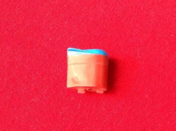 TRI-ANG Minic Waterline M704 SS United States Red Plastic Funnel with a Blue Cowl Top