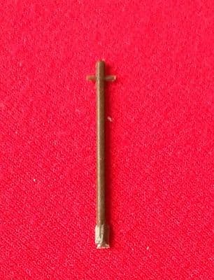 TRI-ANG Minic Waterline M706 -  SS Nieuw Amsterdam Ship Mizzen Mast Brown Plastic Single Yard