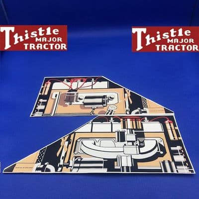 Tri-ang ( Thistle ) Major Pedal Tractor Peel and Stick and Vinyl Set
