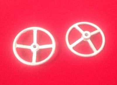 Tri-Ang Triang Large Tin Metal London Double Decker Bus 37mm Dia Steering Wheel  