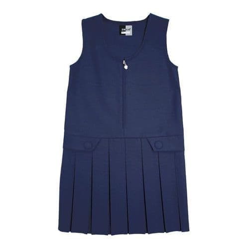 Navy Pinafore Dress