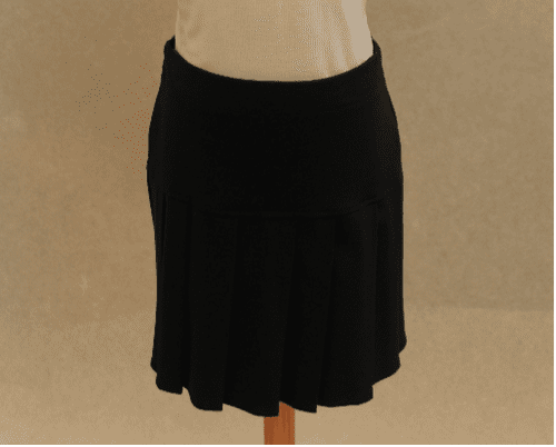 Navy Pleated Skirt