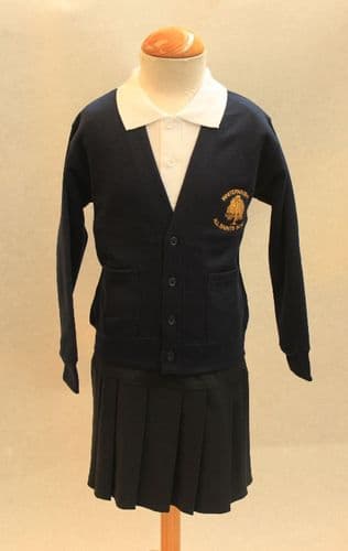 Navy Sweat Cardigan (Whiteparish)