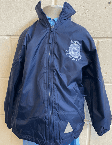 Navy Waterproof Jacket (Sparsholt Primary)