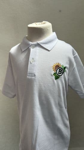 NEW White Polo Shirt (Oliver's Battery)