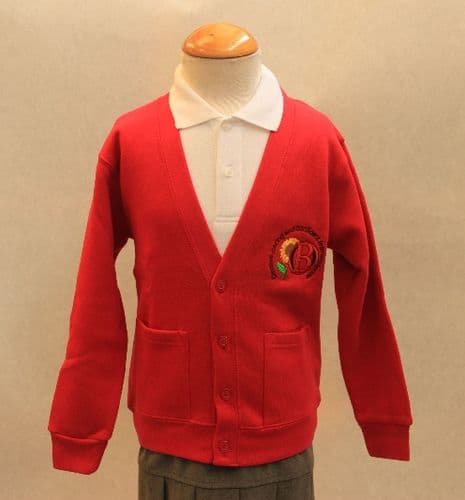 OLD Logo Red Cardigan