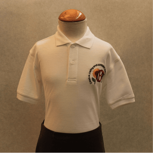 Old Logo White Polo