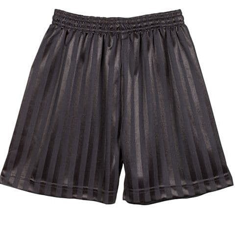 Unisex Black PE Shorts