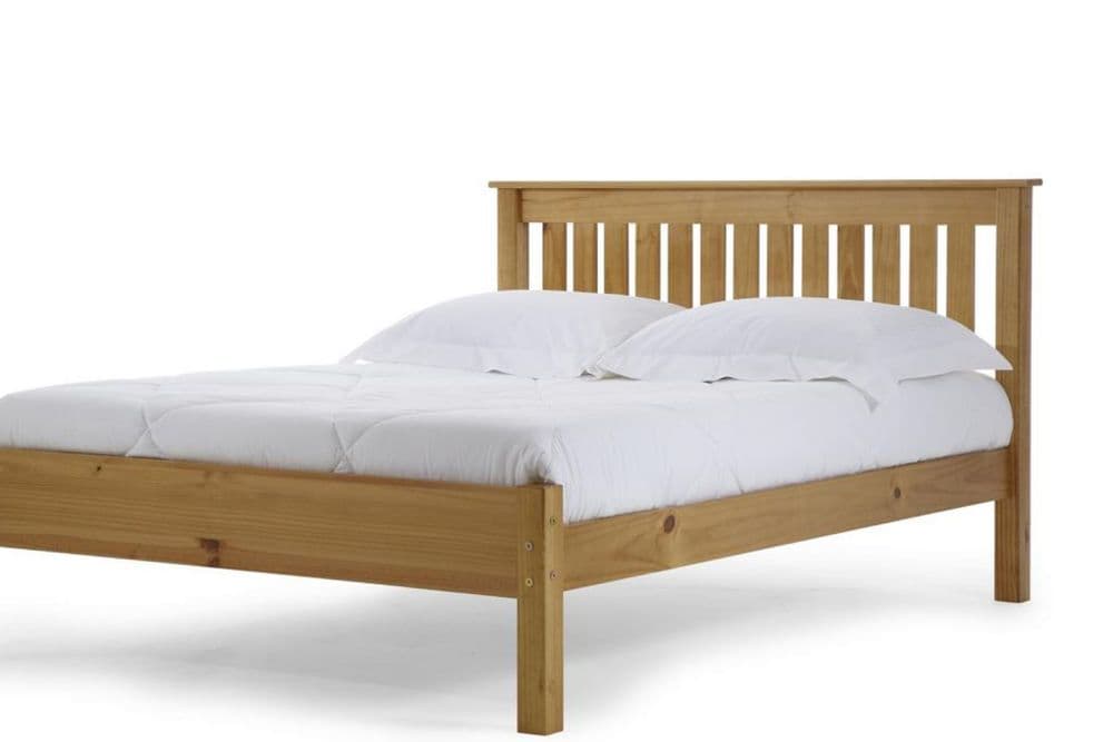 3ft Single Bed and Mattress Antique Pine