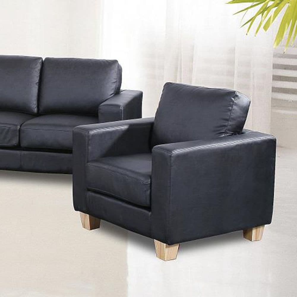 Chelsea Black 1 Seater