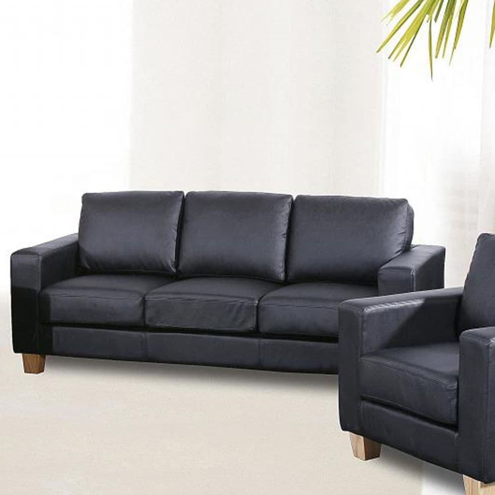 Chelsea Black 3 Seater