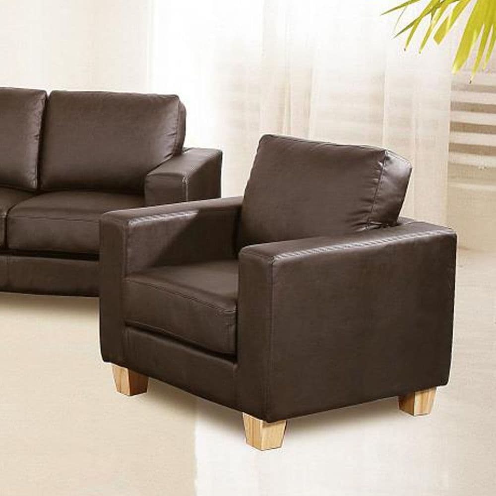 Chelsea Brown 1 Seater
